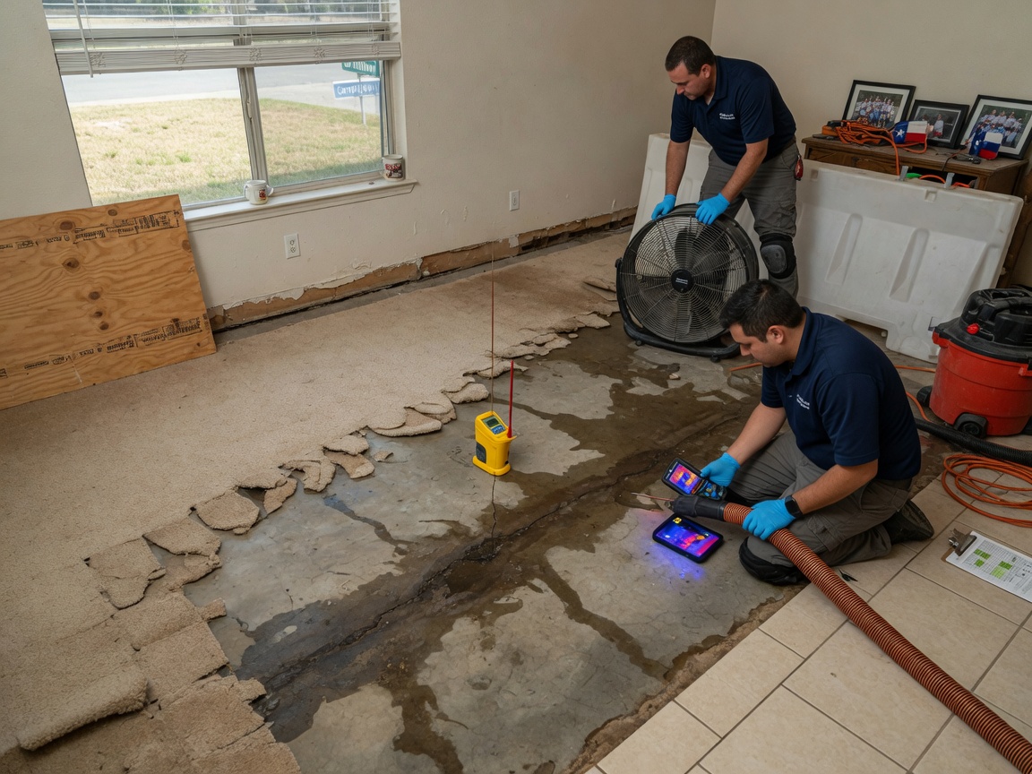 Water Damage Restoration for Carrollton Slab Foundations
