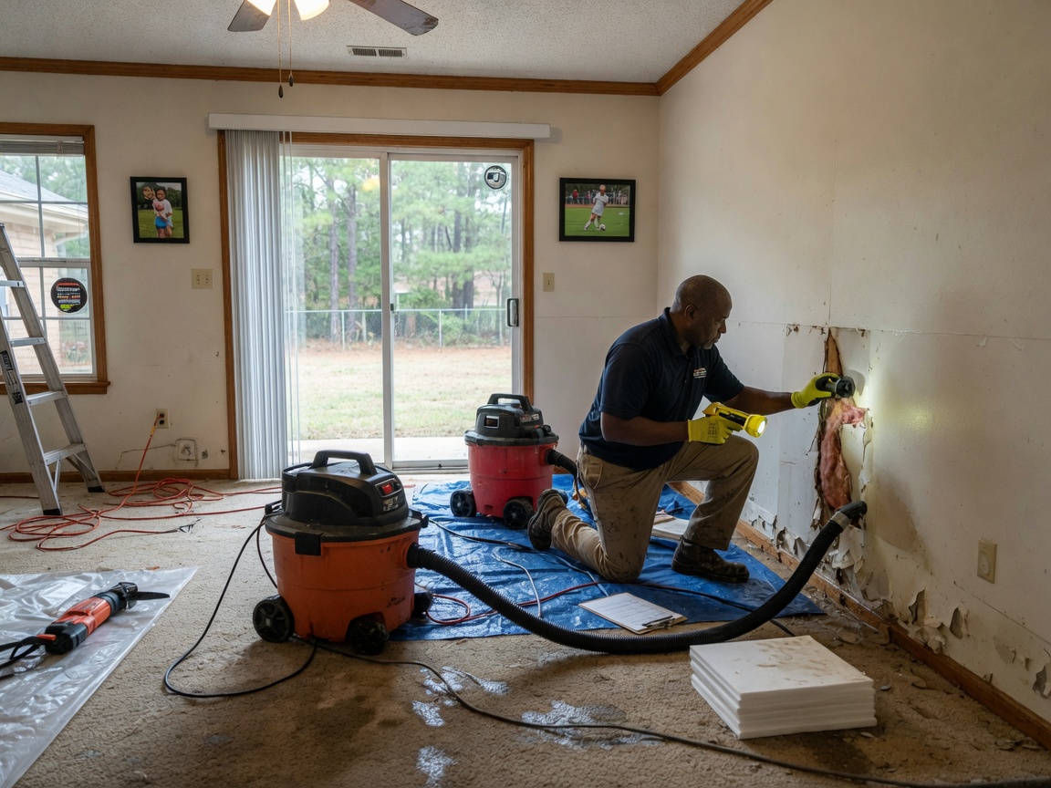 Water Damage by High Quality Restoration in Carrollton, TX