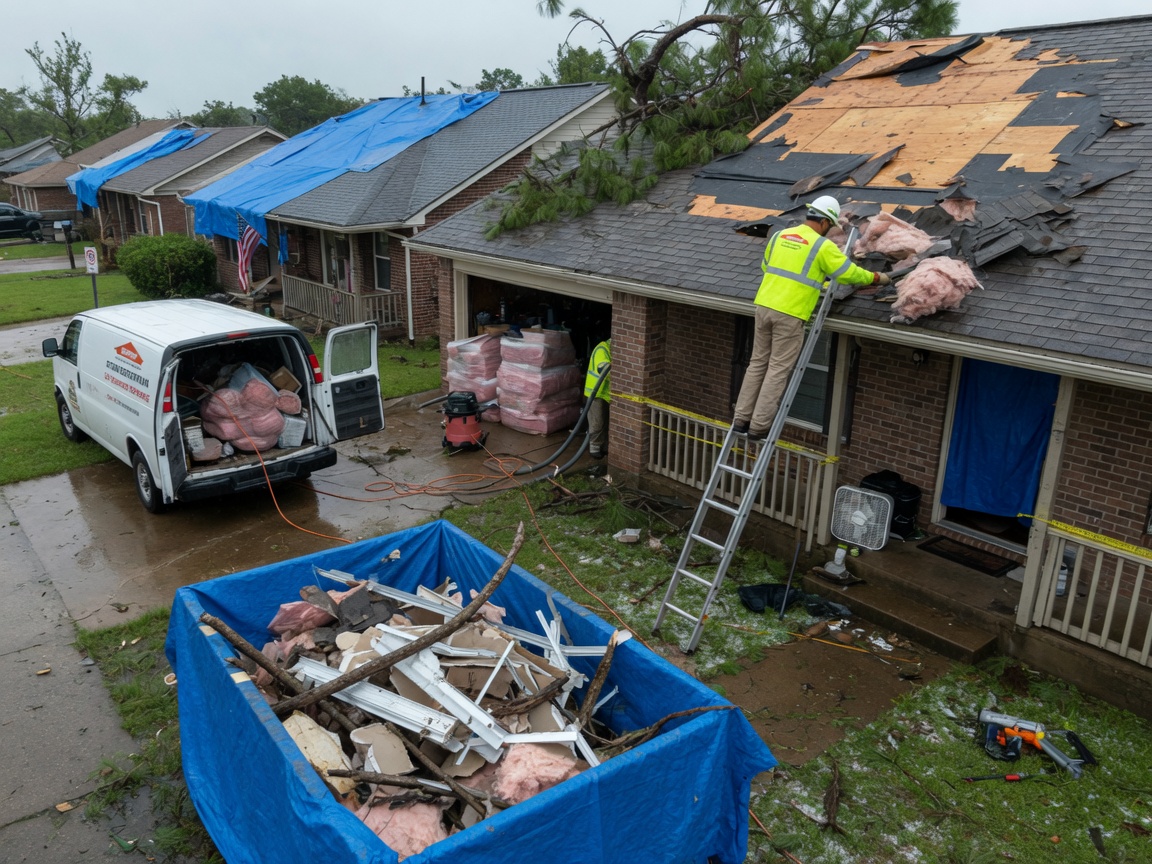 Storm Damage Restoration in Keller, TX